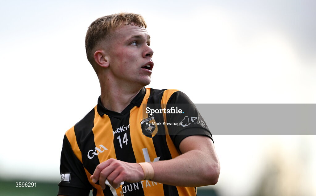 18 October 2026; Aaron O'Neill of Crossmaglen Rangers reacts after scoring a point during the Armagh County Senior Club Football Championship final match between Killeavy St Moninna and Crossmaglen Rangers at BOX-IT Athletic Grounds in Armagh. Photo by Mark Kavanagh/Sportsfile
