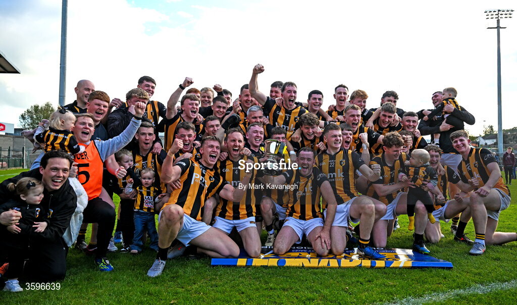 18 October 2026; Crossmaglen Rangers players celebrate after their side's win in the Armagh County Senior Club Football Championship final match between Killeavy St Moninna and Crossmaglen Rangers at BOX-IT Athletic Grounds in Armagh. Photo by Mark Kavanagh/Sportsfile