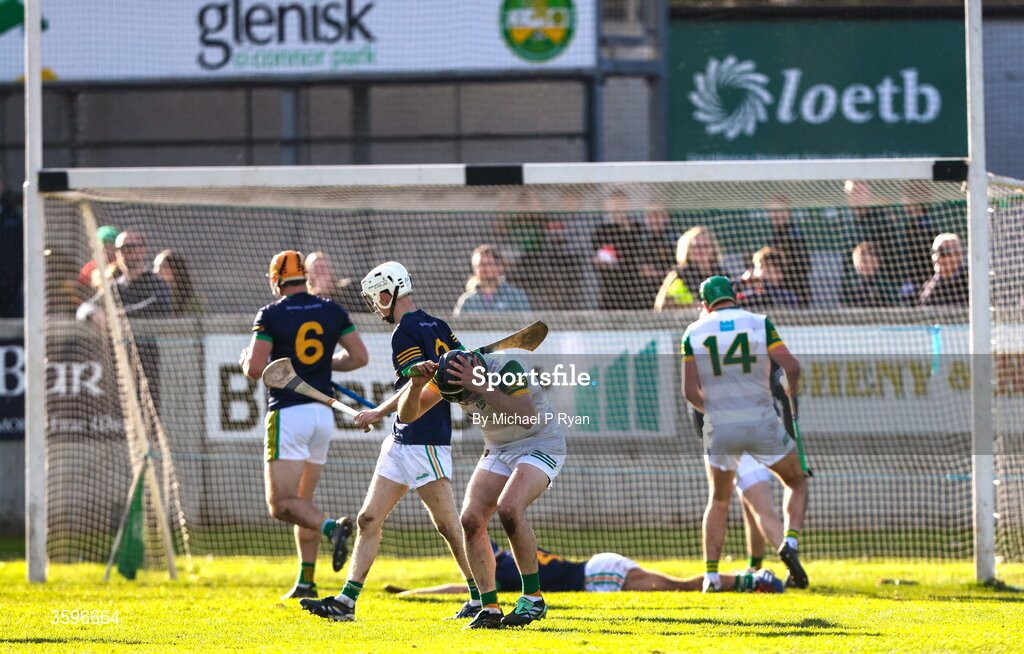 18 October 2026; Mike O'Brien of Ballinamere reacts to a missed opportunity on goal late in the game during the Offaly County Senior Club Hurling Championship final match between Kilcormac - Killoughey and Ballinamerey at Glenisk O'Connor Park in Tullamore, Offaly. Photo by Michael P Ryan/Sportsfile
