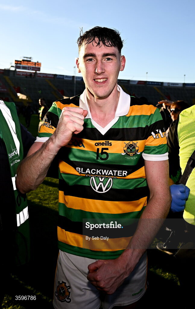 18 October 2026; Eoin O’Leary of Glen Rovers celebrates after his side's victory in the Cork County Premier Senior Club Hurling Championship final match between Glen Rovers and St Finbarr's at SuperValu Páirc Uí Chaoimh in Cork. Photo by Seb Daly/Sportsfile