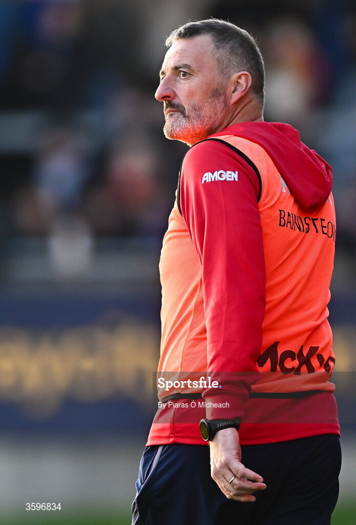 18 October 2026; Cuala manager Derek Dunne during the PTSB Dublin County Senior Club Football Championship final match between Castleknock and Cuala at Parnell Park in Dublin. Photo by Piaras Ó Mídheach/Sportsfile