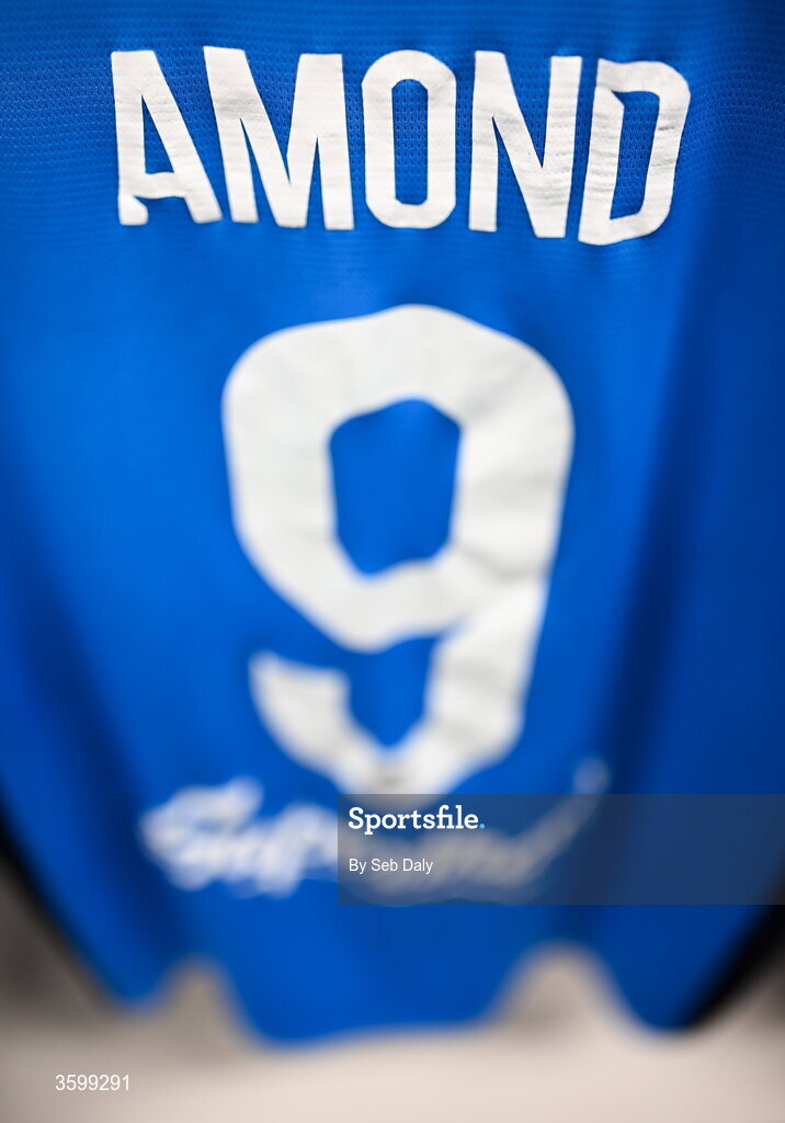 23 October 2026; The jersey of Waterford's Pádraig Amond hangs in the dressing room before the SSE Airtricity Men's Premier Division match between Waterford and Drogheda United at RSC in Waterford. Photo by Seb Daly/Sportsfile