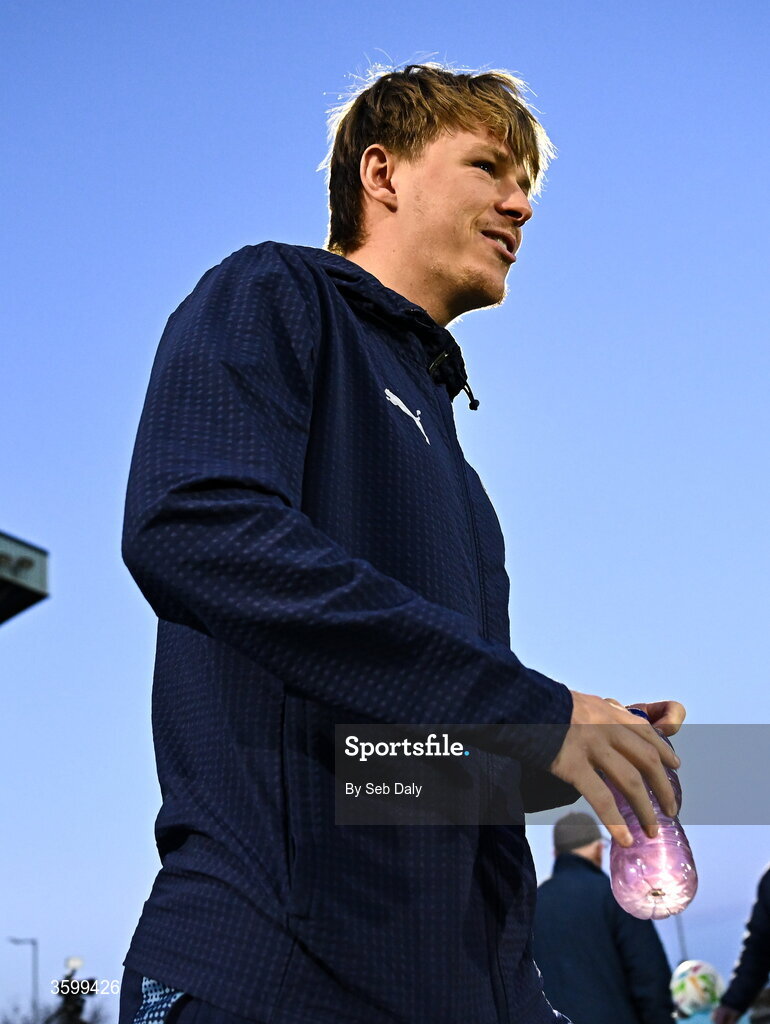 23 October 2026; Conan Noonan of Waterford before  the SSE Airtricity Men's Premier Division match between Waterford and Drogheda United at RSC in Waterford. Photo by Seb Daly/Sportsfile