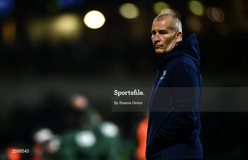 23 October 2026; Connacht head coach Stuart Lancaster before the United Rugby Championship match between Connacht and Zebre Parma at Dexcom Stadium in Galway. Photo by Shauna Clinton/Sportsfile