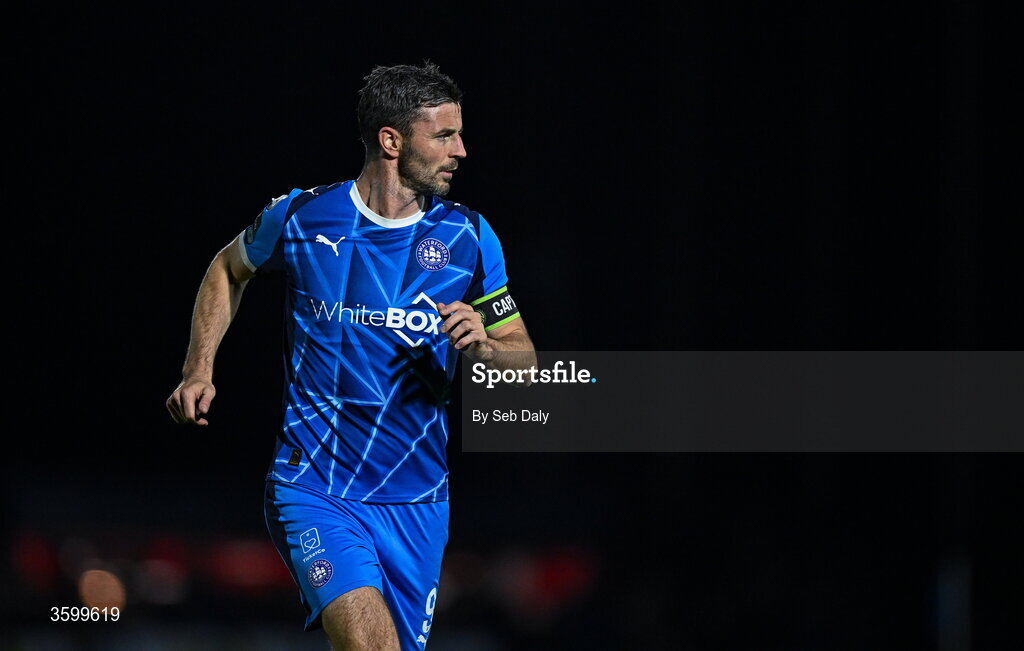 23 October 2026; Pádraig Amond of Waterford during the SSE Airtricity Men's Premier Division match between Waterford and Drogheda United at RSC in Waterford. Photo by Seb Daly/Sportsfile