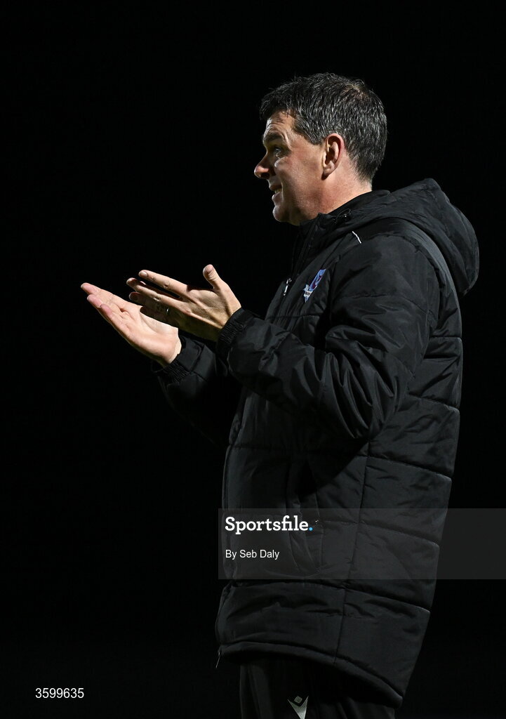 23 October 2026; Drogheda United manager Kevin Doherty during the SSE Airtricity Men's Premier Division match between Waterford and Drogheda United at RSC in Waterford. Photo by Seb Daly/Sportsfile