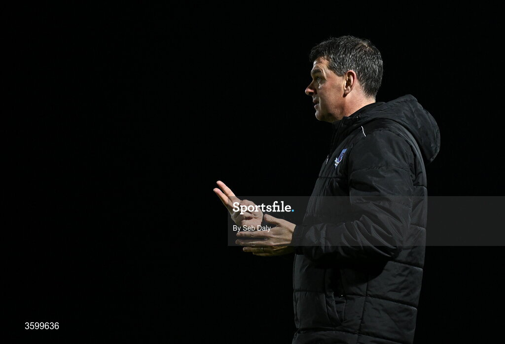 23 October 2026; Drogheda United manager Kevin Doherty during the SSE Airtricity Men's Premier Division match between Waterford and Drogheda United at RSC in Waterford. Photo by Seb Daly/Sportsfile