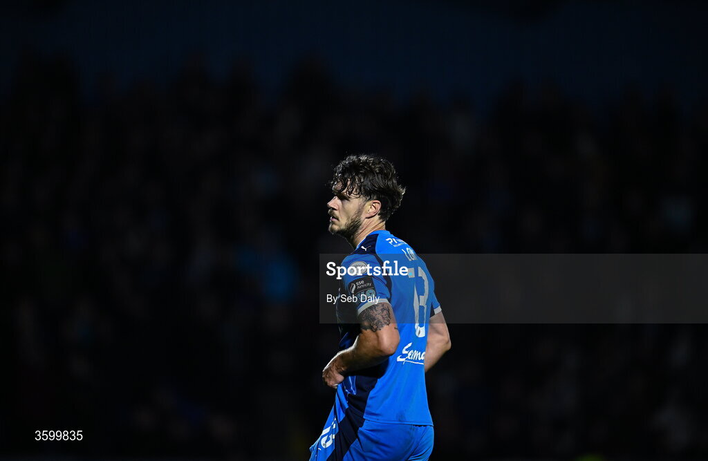 23 October 2026; Kevin Long of Waterford reacts during the SSE Airtricity Men's Premier Division match between Waterford and Drogheda United at RSC in Waterford. Photo by Seb Daly/Sportsfile
