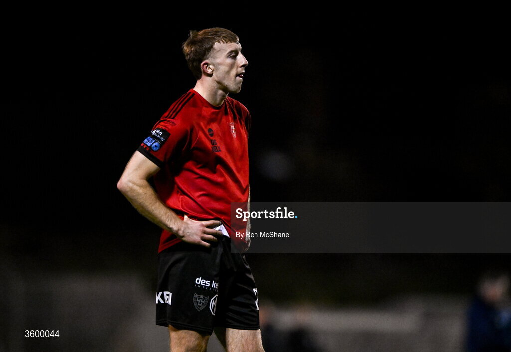 23 October 2026; Sam Todd of Bohemians reacts after the SSE Airtricity Men's Premier Division match between Bohemians and Shelbourne at Dalymount Park in Dublin. Photo by Ben McShane/Sportsfile