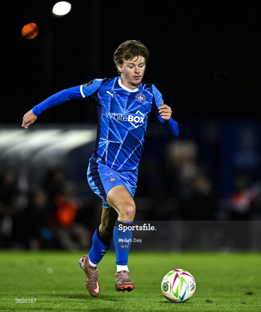 23 October 2026; Conan Noonan of Waterford during the SSE Airtricity Men's Premier Division match between Waterford and Drogheda United at RSC in Waterford. Photo by Seb Daly/Sportsfile