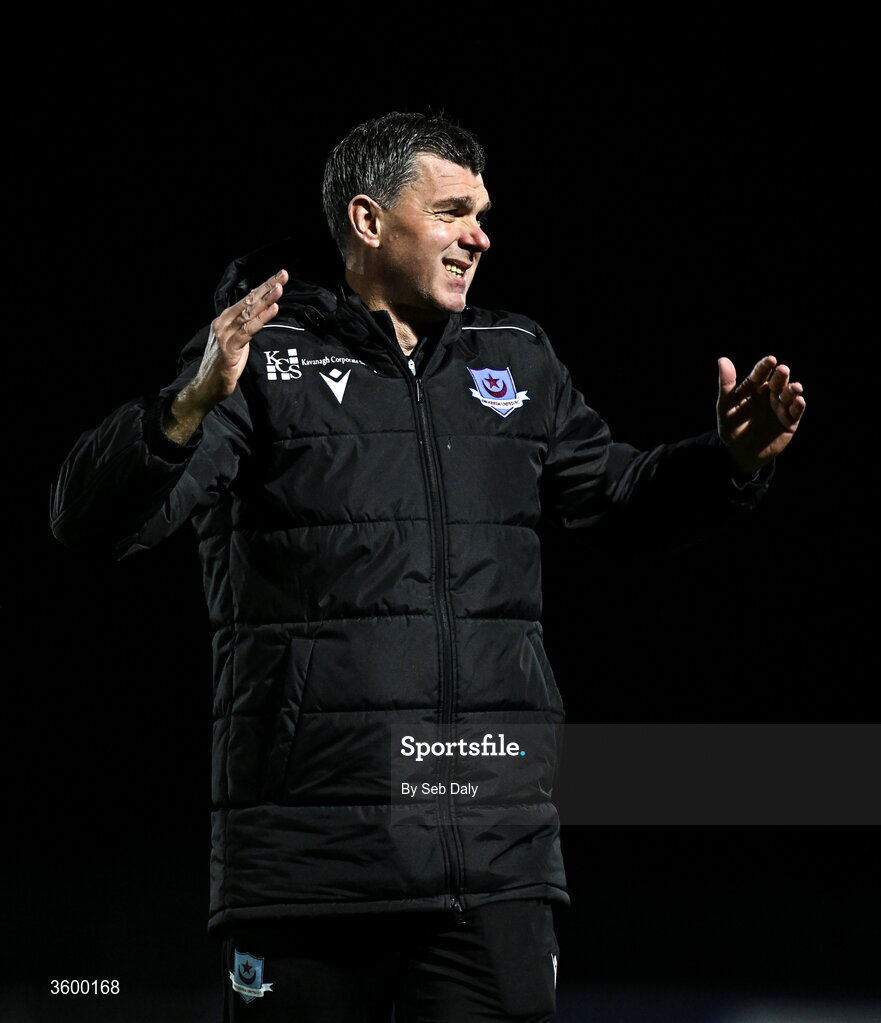 23 October 2026; Drogheda United manager Kevin Doherty during the SSE Airtricity Men's Premier Division match between Waterford and Drogheda United at RSC in Waterford. Photo by Seb Daly/Sportsfile