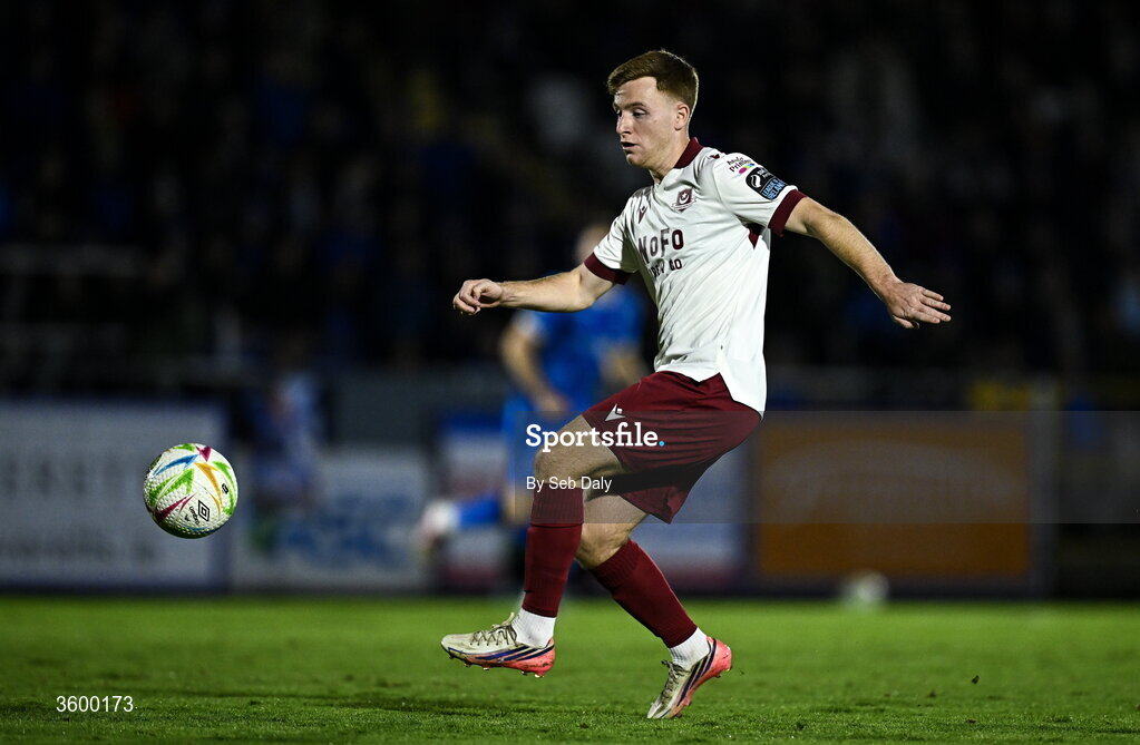 23 October 2026; Brandon Kavanagh of Drogheda United during the SSE Airtricity Men's Premier Division match between Waterford and Drogheda United at RSC in Waterford. Photo by Seb Daly/Sportsfile