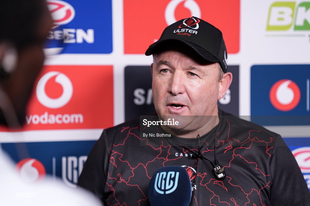 24 October 2026; Ulster head coach Richie Murphy before the United Rugby Championship match between Vodacom Bulls and Ulster at Loftus Versfeld in Pretoria, South Africa. Photo by Nic Bothma/Sportsfile