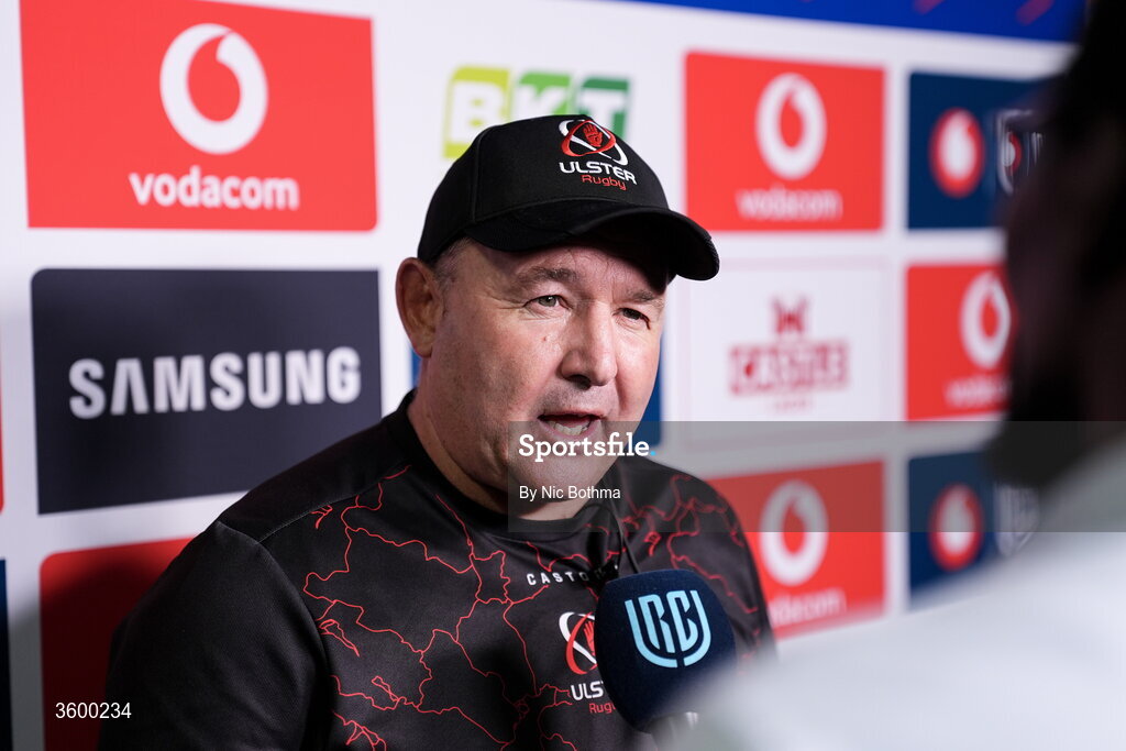24 October 2026; Ulster head coach Richie Murphy before the United Rugby Championship match between Vodacom Bulls and Ulster at Loftus Versfeld in Pretoria, South Africa. Photo by Nic Bothma/Sportsfile