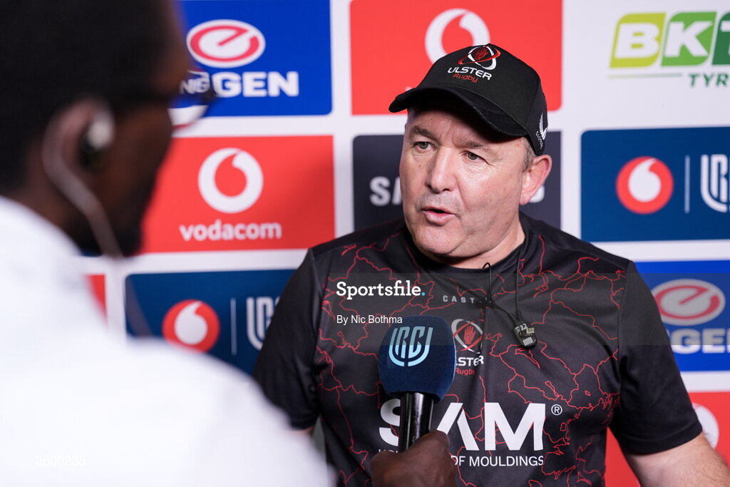 24 October 2026; Ulster head coach Richie Murphy before the United Rugby Championship match between Vodacom Bulls and Ulster at Loftus Versfeld in Pretoria, South Africa. Photo by Nic Bothma/Sportsfile
