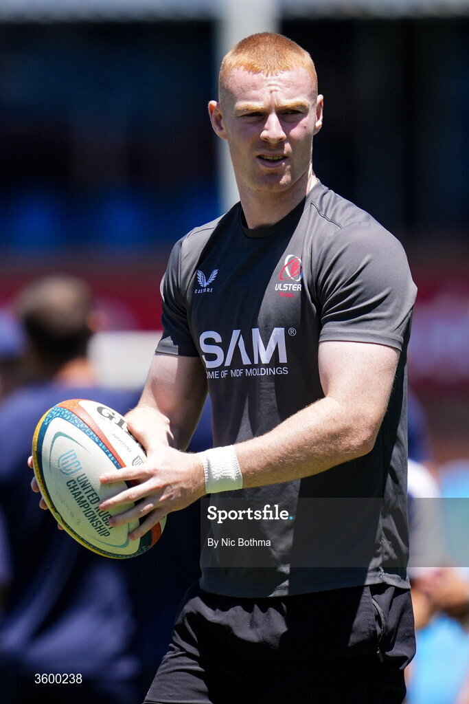 24 October 2026; Nathan Doak of Ulster before the United Rugby Championship match between Vodacom Bulls and Ulster at Loftus Versfeld in Pretoria, South Africa. Photo by Nic Bothma/Sportsfile
