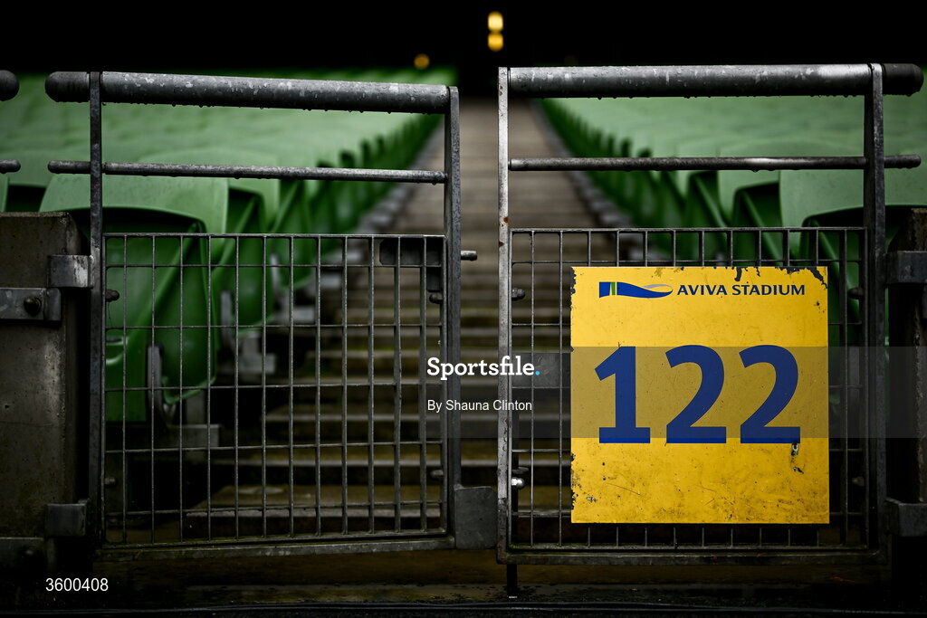 24 October 2026; A general view before the United Rugby Championship match between Leinster and Munster at the Aviva Stadium in Dublin. Photo by Shauna Clinton/Sportsfile