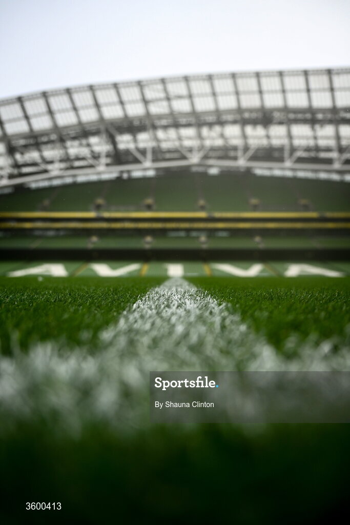 24 October 2026; A general view before the United Rugby Championship match between Leinster and Munster at the Aviva Stadium in Dublin. Photo by Shauna Clinton/Sportsfile