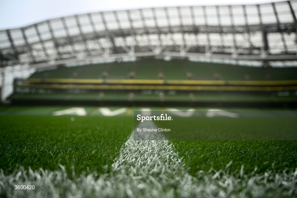 24 October 2026; A general view before the United Rugby Championship match between Leinster and Munster at the Aviva Stadium in Dublin. Photo by Shauna Clinton/Sportsfile