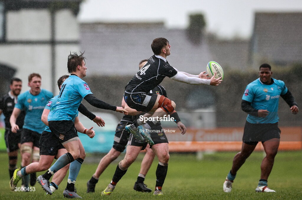 24 October 2026; Ben Neely of Ballymena during the Energia Men's All-Ireland League Division 2A match between Galwegians and Ballymena at Crowley Park in Galway. Photo by Thomas Flinkow/Sportsfile
