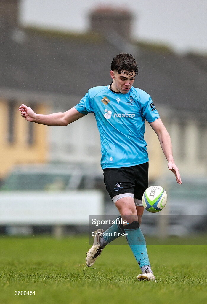 24 October 2026; Ollie Worth of Galwegians during the Energia Men's All-Ireland League Division 2A match between Galwegians and Ballymena at Crowley Park in Galway. Photo by Thomas Flinkow/Sportsfile