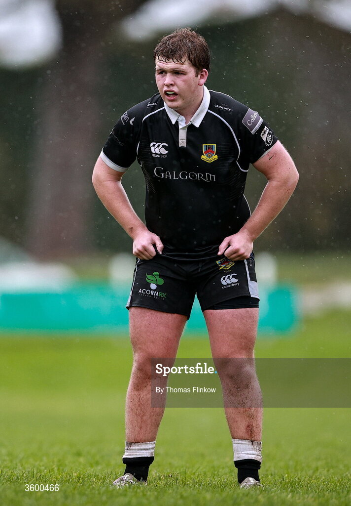24 October 2026; Matthew Wright of Ballymena during the Energia Men's All-Ireland League Division 2A match between Galwegians and Ballymena at Crowley Park in Galway. Photo by Thomas Flinkow/Sportsfile