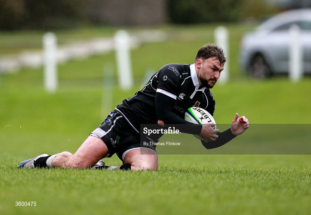 24 October 2026; Ben Moxham of Ballymena during the Energia Men's All-Ireland League Division 2A match between Galwegians and Ballymena at Crowley Park in Galway. Photo by Thomas Flinkow/Sportsfile