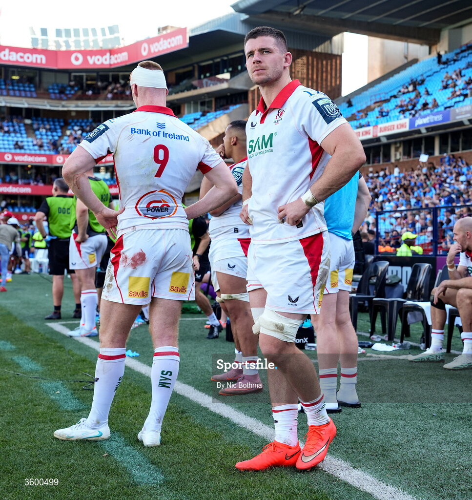 24 October 2026; Nick Timoney of Ulster reacts after the United Rugby Championship match between Vodacom Bulls and Ulster at Loftus Versfeld in Pretoria, South Africa. Photo by Nic Bothma/Sportsfile
