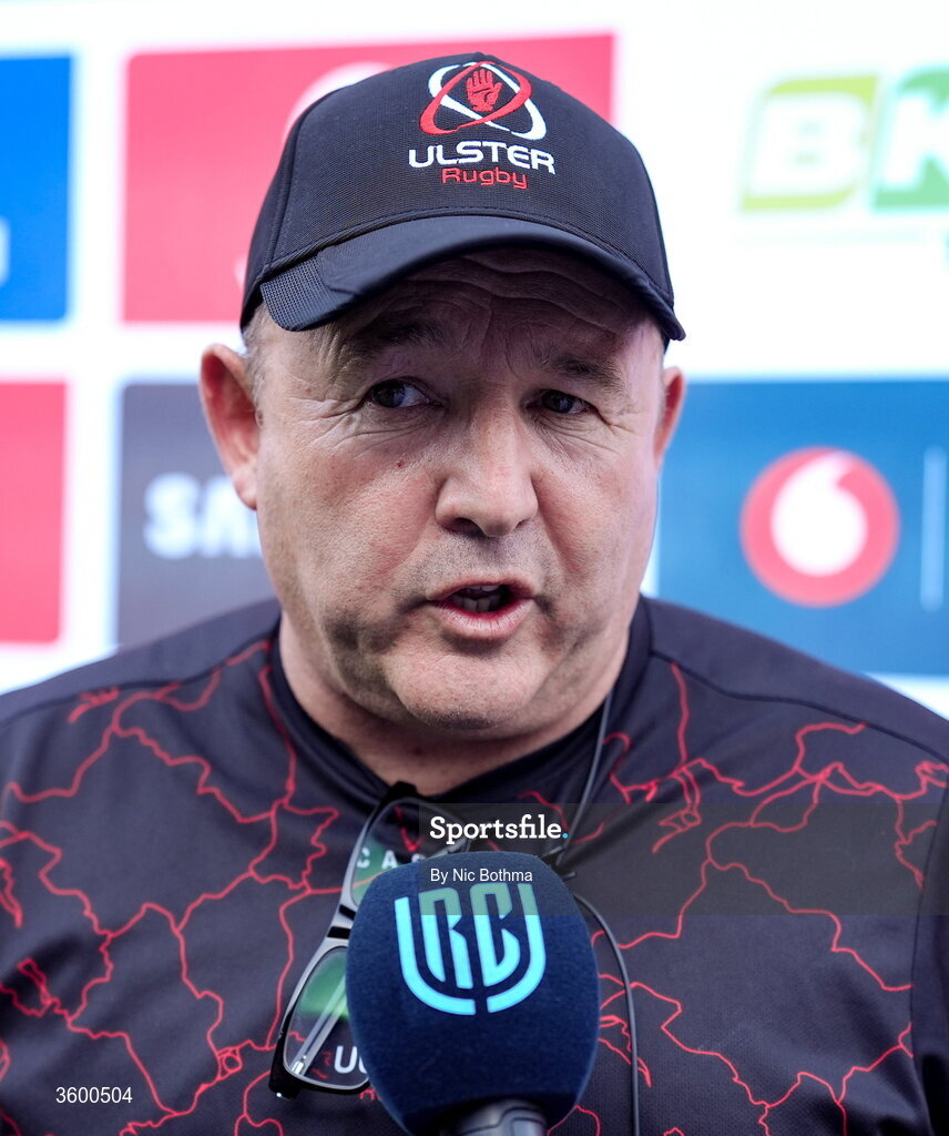 24 October 2026;  Ulster head coach Richie Murphy speaks after the United Rugby Championship match between Vodacom Bulls and Ulster at Loftus Versfeld in Pretoria, South Africa. Photo by Nic Bothma/Sportsfile