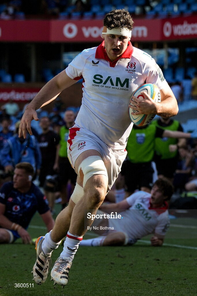 24 October 2026; James McKillop of Ulster in action during the United Rugby Championship match between Vodacom Bulls and Ulster at Loftus Versfeld in Pretoria, South Africa. Photo by Nic Bothma/Sportsfile
