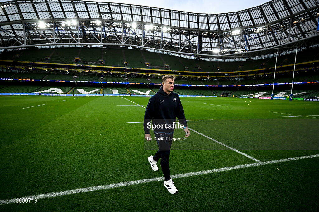 24 October 2026; Josh van der Flier of Leinster before the United Rugby Championship match between Leinster and Munster at the Aviva Stadium in Dublin. Photo by David Fitzgerald/Sportsfile