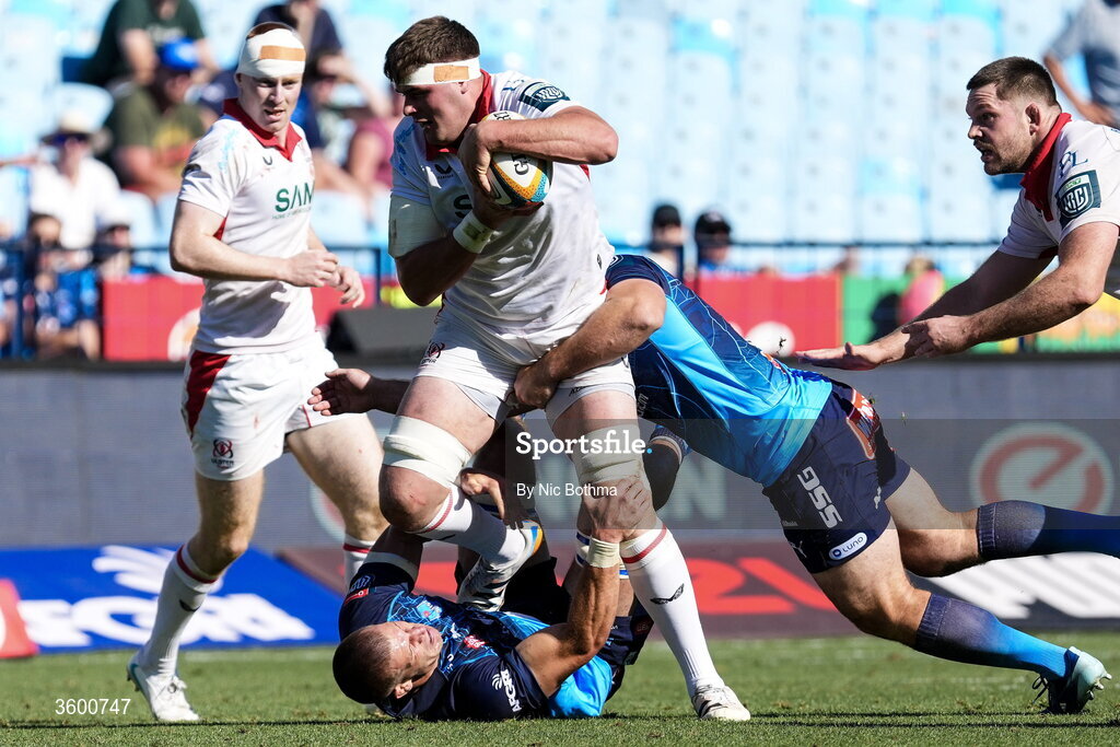 24 October 2026; James McNabney of Ulster during the United Rugby Championship match between Vodacom Bulls and Ulster at Loftus Versfeld in Pretoria, South Africa. Photo by Nic Bothma/Sportsfile