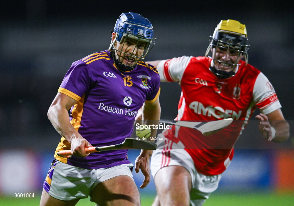 24 October 2026; Dara Purcell of Kilmacud Crokes in action against Aodhan English of Cuala during the PTSB Dublin County Senior Club Hurling Championship final match between Cuala and Kilmacud Crokes at Parnell Park in Dublin. Photo by Ben McShane/Sportsfile