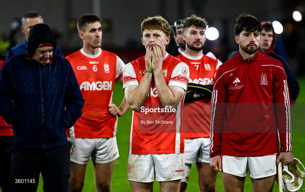 24 October 2026; Jamie Conroy of Cuala reacts after the PTSB Dublin County Senior Club Hurling Championship final match between Cuala and Kilmacud Crokes at Parnell Park in Dublin. Photo by Ben McShane/Sportsfile