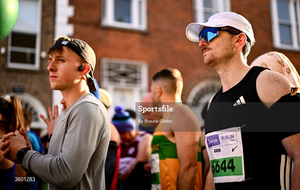 25 October 2026; Gavin Davis during the 2026 Irish Life Dublin Marathon, as thousands of runners took to the streets of Dublin for the 45th running of the event. Photo by Shauna Clinton/Sportsfile