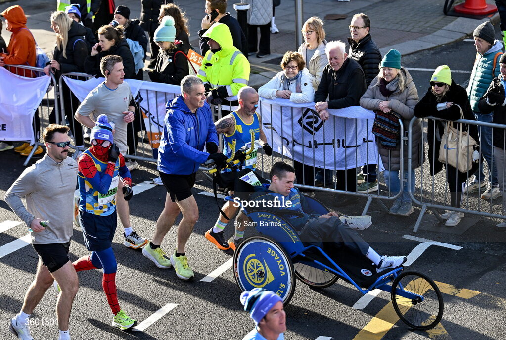 25 October 2026; Daniel's Voyage during the 2026 Irish Life Dublin Marathon, as thousands of runners took to the streets of Dublin for the 45th running of the event. Photo by Sam Barnes/Sportsfile