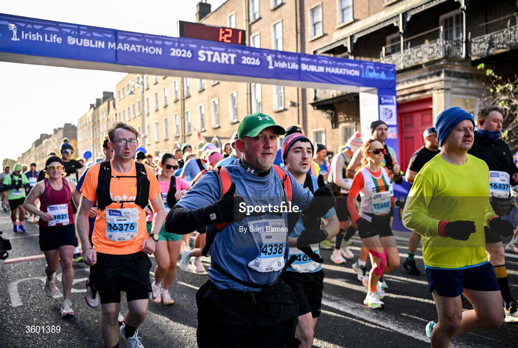 25 October 2026; Shaun Cullen during the 2026 Irish Life Dublin Marathon, as thousands of runners took to the streets of Dublin for the 45th running of the event. Photo by Sam Barnes/Sportsfile