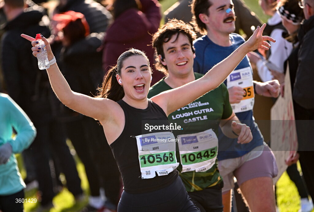 25 October 2026; Aoife Hickey during the 2026 Irish Life Dublin Marathon, as thousands of runners took to the streets of Dublin for the 45th running of the event. Photo by Ramsey Cardy/Sportsfile