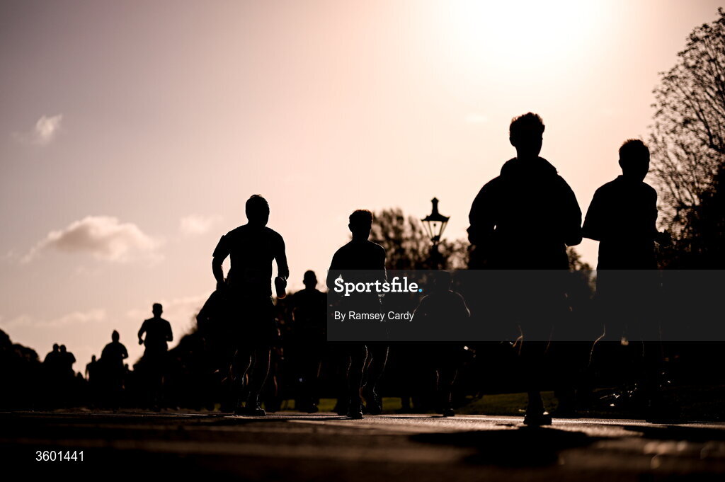 25 October 2026; Participants during the 2026 Irish Life Dublin Marathon, as thousands of runners took to the streets of Dublin for the 45th running of the event. Photo by Ramsey Cardy/Sportsfile