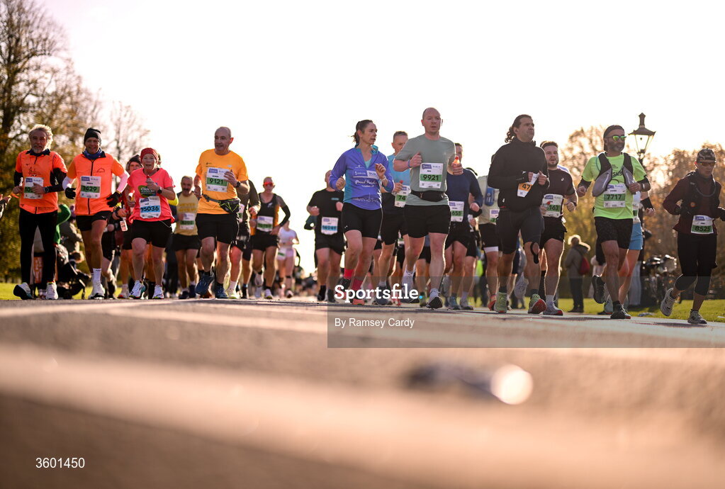 25 October 2026; Participants during the 2026 Irish Life Dublin Marathon, as thousands of runners took to the streets of Dublin for the 45th running of the event. Photo by Ramsey Cardy/Sportsfile