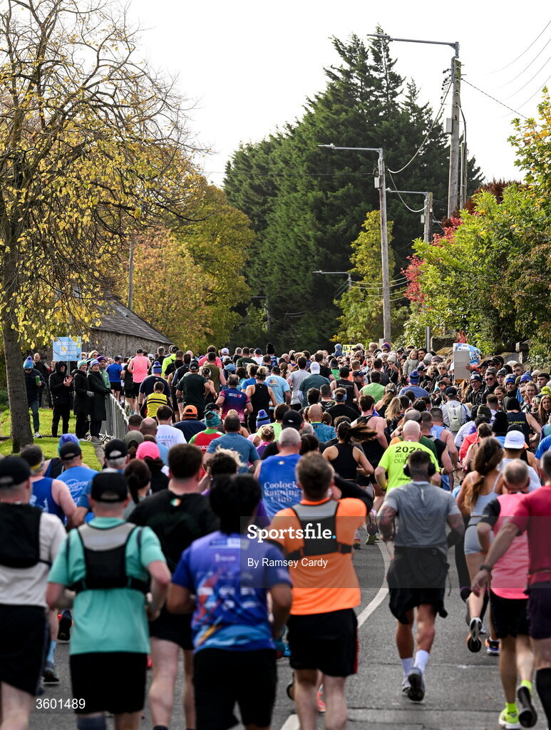 25 October 2026; Participants during the 2026 Irish Life Dublin Marathon, as thousands of runners took to the streets of Dublin for the 45th running of the event. Photo by Ramsey Cardy/Sportsfile
