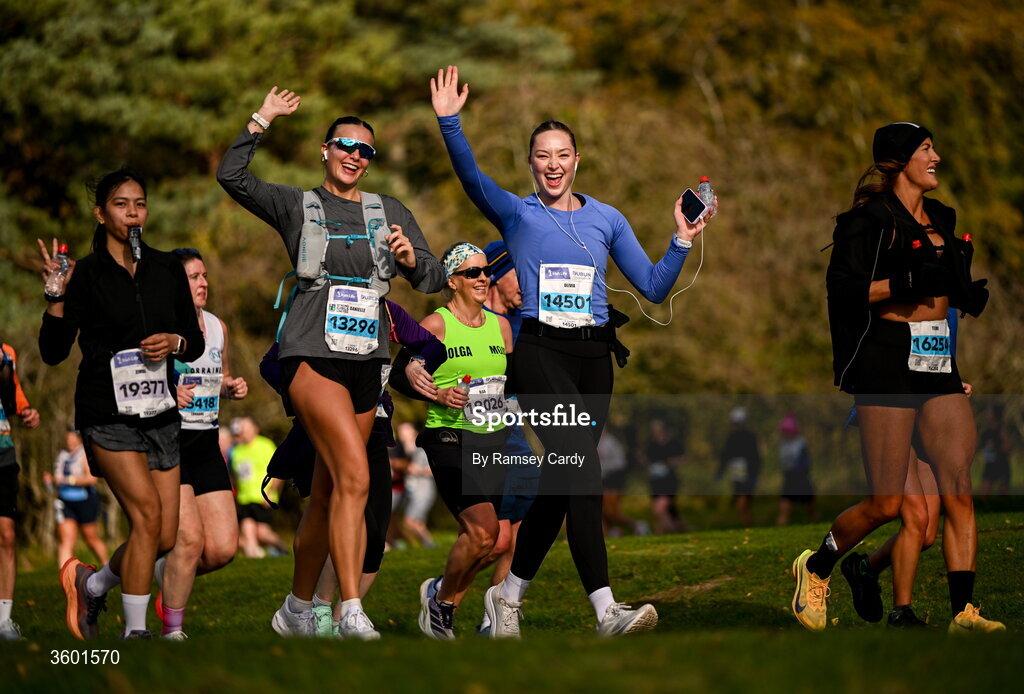 25 October 2026; Participants during the 2026 Irish Life Dublin Marathon, as thousands of runners took to the streets of Dublin for the 45th running of the event. Photo by Ramsey Cardy/Sportsfile