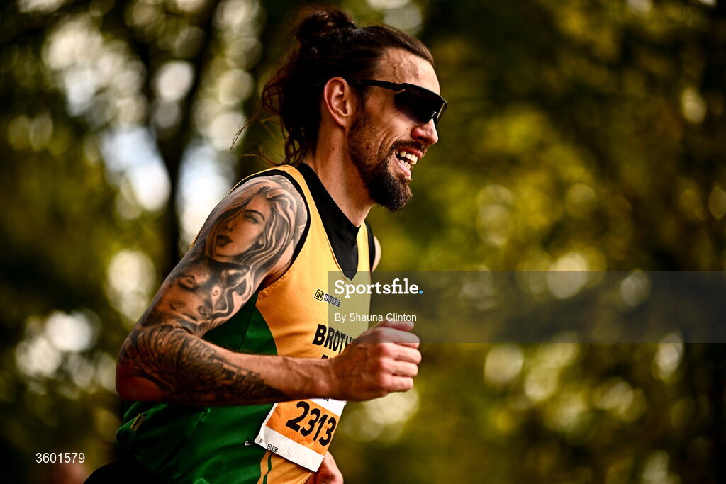 25 October 2026; Eddie O' Connor of Brothers Pearse AC, Dublin, during the 2026 Irish Life Dublin Marathon, as thousands of runners took to the streets of Dublin for the 45th running of the event. Photo by Shauna Clinton/Sportsfile