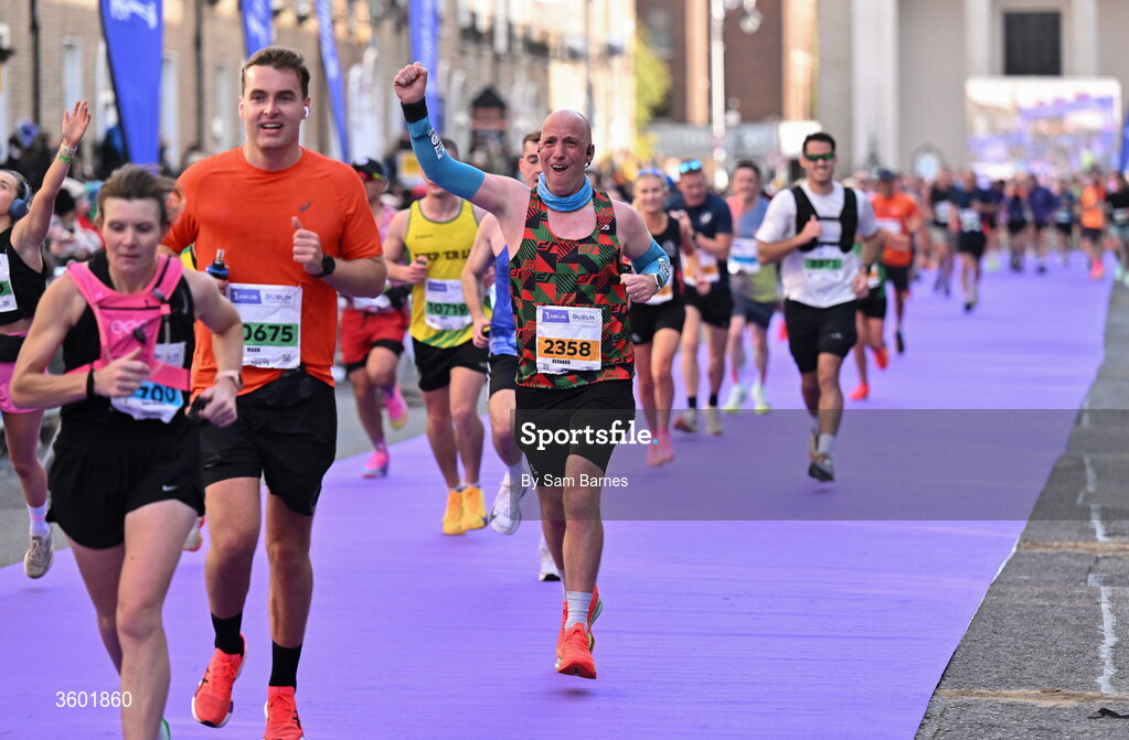 25 October 2026; Bernard Kenealy during the 2026 Irish Life Dublin Marathon, as thousands of runners took to the streets of Dublin for the 45th running of the event. Photo by Sam Barnes/Sportsfile