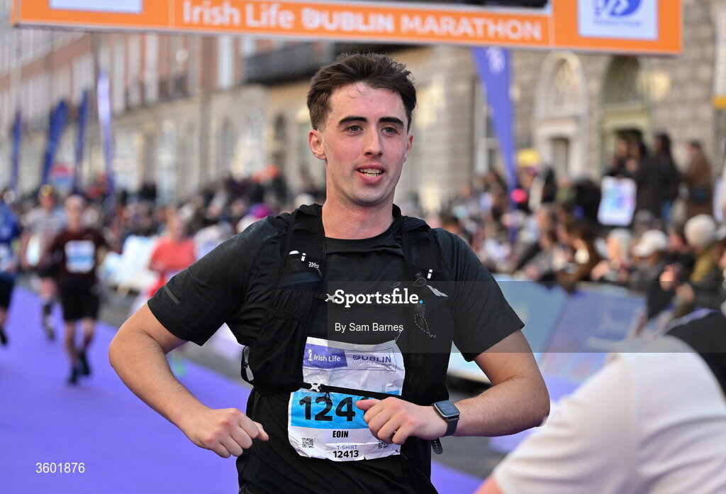 25 October 2026; Eoin O' Dwyer after the 2026 Irish Life Dublin Marathon, as thousands of runners took to the streets of Dublin for the 45th running of the event. Photo by Sam Barnes/Sportsfile