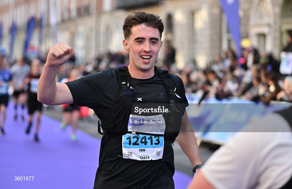 25 October 2026; Eoin O' Dwyer after the 2026 Irish Life Dublin Marathon, as thousands of runners took to the streets of Dublin for the 45th running of the event. Photo by Sam Barnes/Sportsfile
