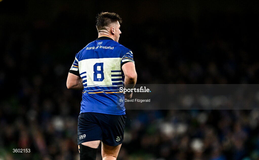 24 October 2026; Dan Sheehan of Leinster during the United Rugby Championship match between Leinster and Munster at the Aviva Stadium in Dublin. Photo by David Fitzgerald/Sportsfile
