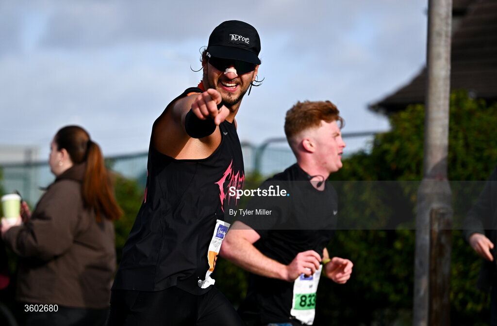 25 October 2026; Federico Taddei during the 2026 Irish Life Dublin Marathon, as thousands of runners took to the streets of Dublin for the 45th running of the event. Photo by Tyler Miller/Sportsfile