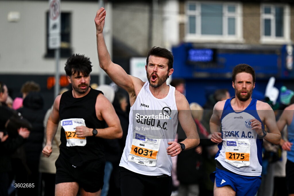 25 October 2026; Mark Flanagan of Sligo AC, Sligo, during the 2026 Irish Life Dublin Marathon, as thousands of runners took to the streets of Dublin for the 45th running of the event. Photo by Tyler Miller/Sportsfile