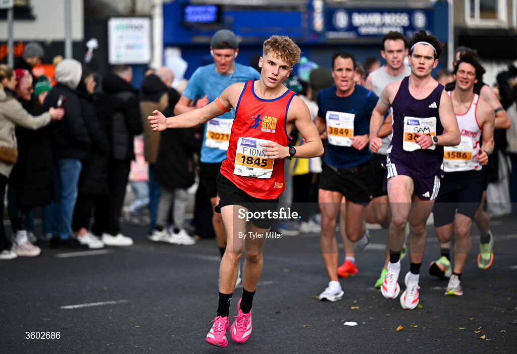 25 October 2026; Fionn Kavanagh during the 2026 Irish Life Dublin Marathon, as thousands of runners took to the streets of Dublin for the 45th running of the event. Photo by Tyler Miller/Sportsfile